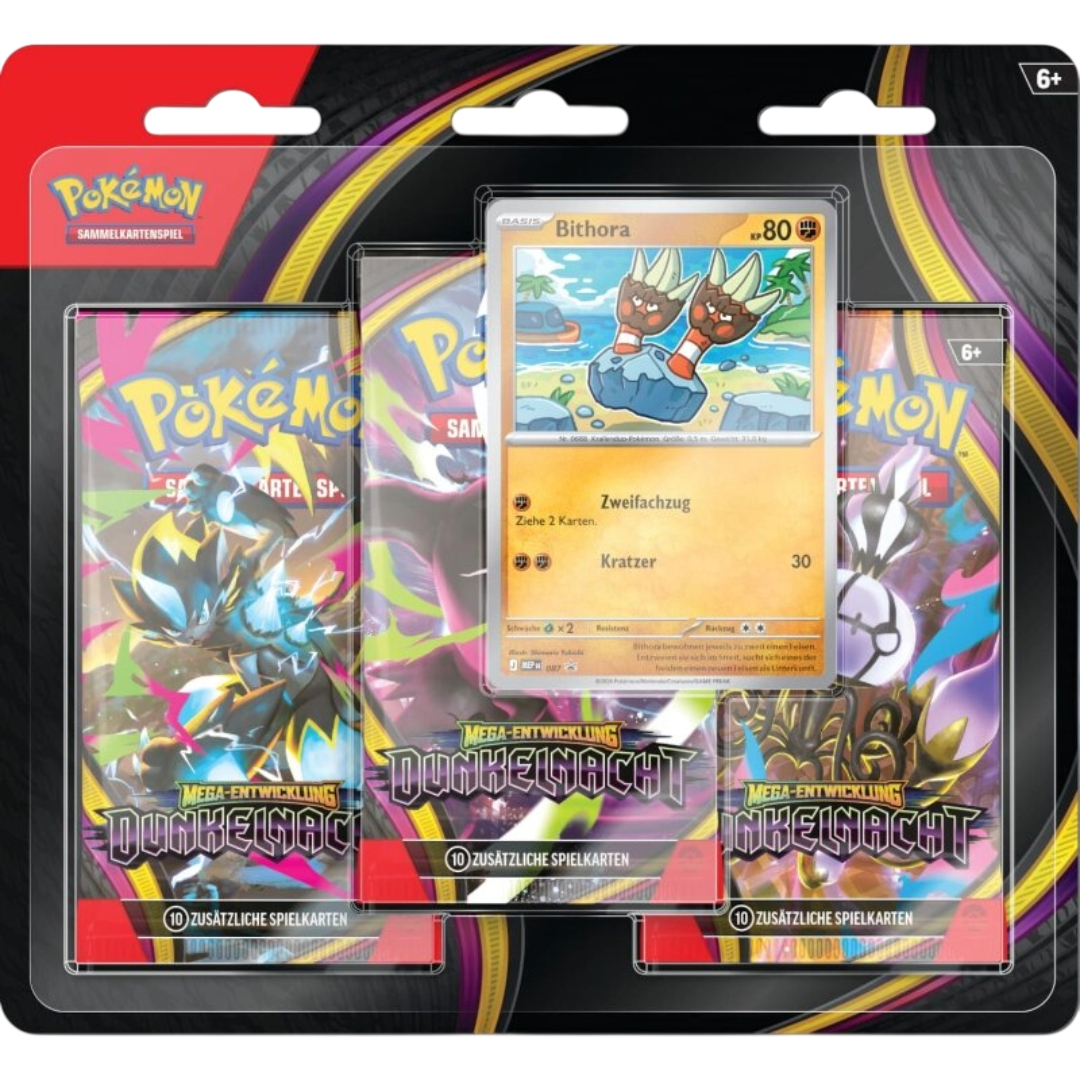 Pokémon TCG - ME05 Dunkelnacht 3er Blister (DE)