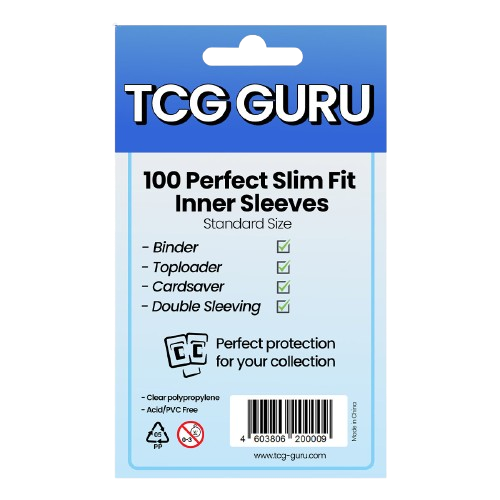 TCG Guru Perfect Slim Fit Inner Sleeves Standard Size (100)