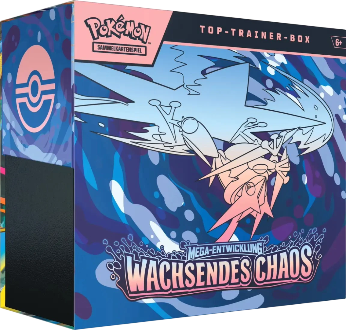 Pokémon TCG - ME04 Mega Entwicklung: Wachsendes Chaos - Top Trainer Box (DE)