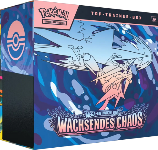 Pokémon TCG - ME04 Mega Entwicklung: Wachsendes Chaos - Top Trainer Box (DE)